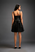 Load image into Gallery viewer, Strappy Dress With Green 3-D Embellishments On Skirt