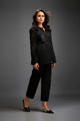 Load image into Gallery viewer, Cutout Jacket With Structured Zipper Closure, Metallic Silver Lining And Pants