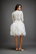 Load image into Gallery viewer, Floral Patterned Dress With Layered Ruffled Sheer Bottom