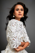 Load image into Gallery viewer, Floral Patterned Dress With Layered Ruffled Sheer Bottom