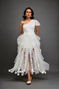 Load image into Gallery viewer, One-shoulder Asymmetrical Co-ord With Tiered Tulle Skirt