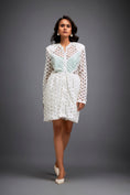 Load image into Gallery viewer, Mesh Dress with Geometric Patterns