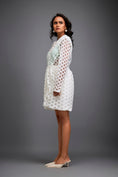 Load image into Gallery viewer, Mesh Dress with Geometric Patterns