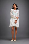 Load image into Gallery viewer, Mesh Dress with Geometric Patterns