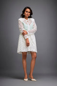Load image into Gallery viewer, Mesh Dress with Geometric Patterns