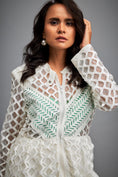 Load image into Gallery viewer, Mesh Dress with Geometric Patterns