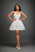 Load image into Gallery viewer, Strappy Dress With Metallic 3-D Embellishments On Skirt