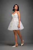 Load image into Gallery viewer, Strappy Dress With Metallic 3-D Embellishments On Skirt
