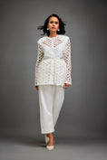 Load image into Gallery viewer, Cutout Jacket With Structured Zipper Closure And Metallic Silver Lining