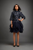 Load image into Gallery viewer, Floral Patterned Dress With Layered Ruffled Sheer Bottom