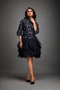 Load image into Gallery viewer, Floral Patterned Dress With Layered Ruffled Sheer Bottom