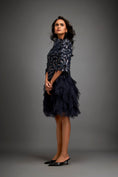 Load image into Gallery viewer, Floral Patterned Dress With Layered Ruffled Sheer Bottom