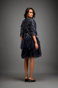 Load image into Gallery viewer, Floral Patterned Dress With Layered Ruffled Sheer Bottom