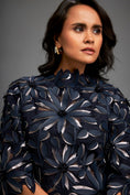 Load image into Gallery viewer, Floral Patterned Dress With Layered Ruffled Sheer Bottom