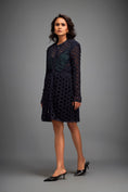 Load image into Gallery viewer, Mesh Dress with Geometric Patterns