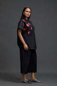 Load image into Gallery viewer, Black Floral Patch Co-ord Set