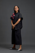 Load image into Gallery viewer, Black Floral Patch Co-ord Set