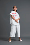 Load image into Gallery viewer, White Floral Patch Co-ord Set