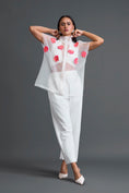 Load image into Gallery viewer, White Layered Organza Halter Top