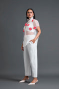 Load image into Gallery viewer, White Layered Halter Three-Piece Co-ord Set
