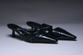 Load image into Gallery viewer, Obsidian Strap Pointed Mules