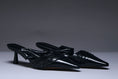 Load image into Gallery viewer, Obsidian Strap Pointed Mules