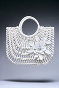 Load image into Gallery viewer, Flora Lattice Leather Tote