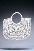 Load image into Gallery viewer, Flora Lattice Leather Tote