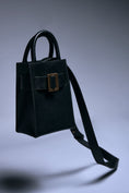 Load image into Gallery viewer, Noir Mini Bucket Crossbody Bag