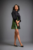 Load image into Gallery viewer, Shirt Paired With A Metallic Mini Skirt