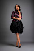 Load image into Gallery viewer, Floral Patterned Dress With Layered Ruffled Sheer Bottom