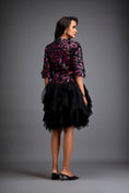 Load image into Gallery viewer, Floral Patterned Dress With Layered Ruffled Sheer Bottom