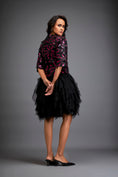 Load image into Gallery viewer, Floral Patterned Dress With Layered Ruffled Sheer Bottom