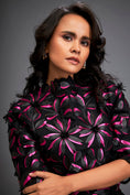 Load image into Gallery viewer, Floral Patterned Dress With Layered Ruffled Sheer Bottom