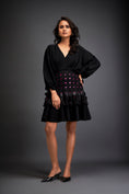 Load image into Gallery viewer, Dress With Layered Skirt With 3-D Accents