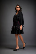 Load image into Gallery viewer, Dress With Layered Skirt With 3-D Accents