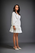 Load image into Gallery viewer, Dress With Layered Skirt With 3-D Accents