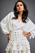 Load image into Gallery viewer, Dress With Layered Skirt With 3-D Accents