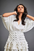 Load image into Gallery viewer, Dress With Layered Skirt With 3-D Accents