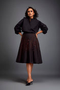 Load image into Gallery viewer, A-Line Skirt with 3D Geometric Pattern