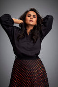 Load image into Gallery viewer, A-Line Skirt with 3D Geometric Pattern