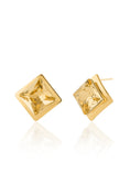 Load image into Gallery viewer, Golden Prism Stud Earrings