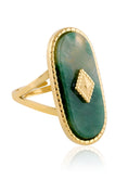 Load image into Gallery viewer, Emerald Axis Gold Ring