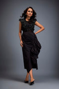 Load image into Gallery viewer, Sheer Swarovski Leaf Top With Asymmetric Skirt