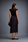 Load image into Gallery viewer, Sheer Swarovski Leaf Top With Asymmetric Skirt