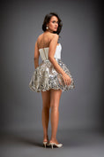 Load image into Gallery viewer, Voluminous Metallic Bubble Skirt