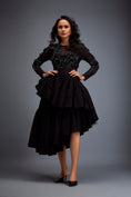 Load image into Gallery viewer, Full-sleeve Swarovski Bodice Top With Ruffle Skirt