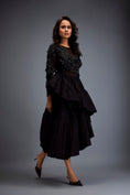 Load image into Gallery viewer, Full-sleeve Swarovski Bodice Top With Ruffle Skirt