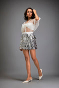 Load image into Gallery viewer, White Sheer Organza Top