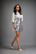 Load image into Gallery viewer, Shirt Paired With A Metallic Mini Skirt